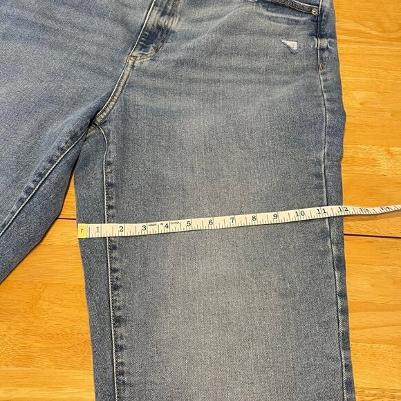 Joe Fresh + High Rise Straight Leg Medium Wash Jeans Denim Womens 16, 28' Inseam - Picture 14 of 16